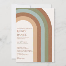 Invitación a la boda de Boho Boda Arch