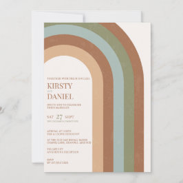 Invitación a la boda de Boho Boda Arch