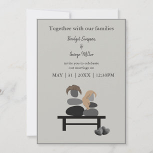 Invitación a la boda de Boho de la pareja Eternal