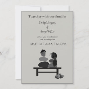 Invitación a la boda de Boho de la pareja Eternal 