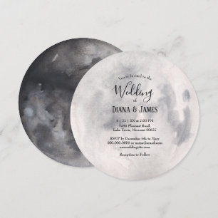 Invitación a la boda de Boho de Luna Llena