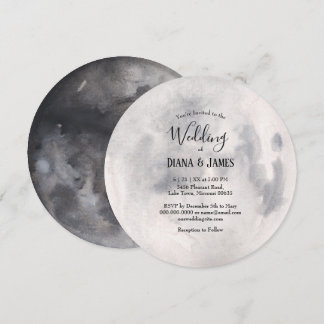 Invitación a la boda de Boho de Luna Llena