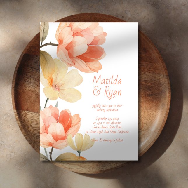 Invitación a la boda de Boho Florals (Subido por el creador)