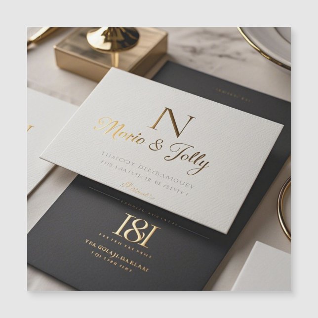 Invitación a la boda de Boho Glam (Anverso)