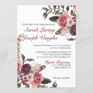 Invitación a la boda de Boho Moda