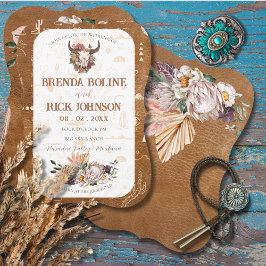 Invitación a la boda de Boho Ranch