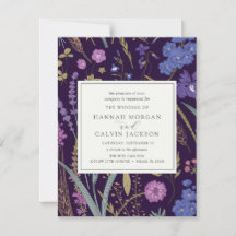 Invitación a la boda de Boho Wildflower