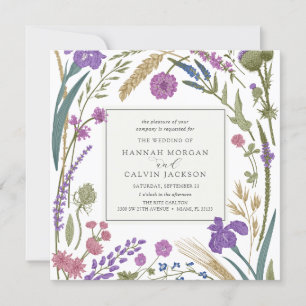 Invitación a la boda de Boho Wildflower