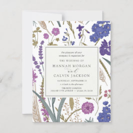 Invitación a la boda de Boho Wildflower