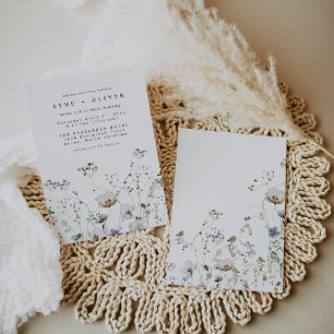 Invitación a la boda de Boho Wildflower