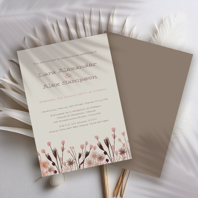 Invitación a la boda de Boho Wildflower (Subido por el creador)