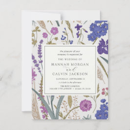 Invitación a la boda de Boho Wildflower