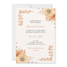 Invitación a la boda de Boho Wildflower