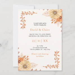 Invitación a la boda de Boho Wildflower
