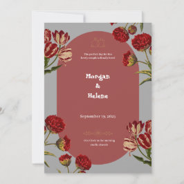 Invitación a la boda de Borgoña