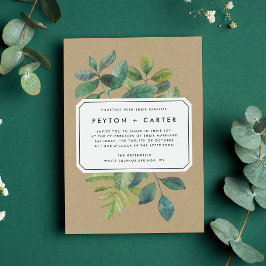 Invitación a la boda de Botanica Kraft
