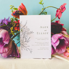 Invitación a la boda de Bouquet