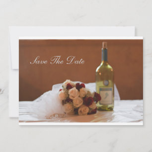 Invitación a la boda de Bouquet and Wine