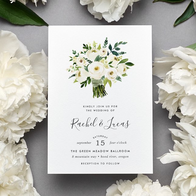 Invitación a la boda de Bouquet de Alabaster (Subido por el creador)