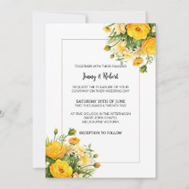 Invitación a la boda de Bouquet en el Día de la Pr