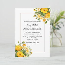 Invitación a la boda de Bouquet en el Día de la Pr