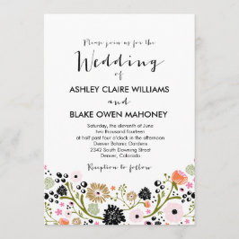 Invitación a la boda de Bouquet Floral en bonito