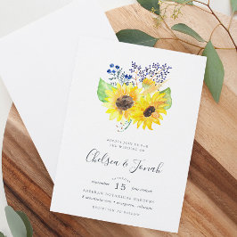 Invitación a la boda de Bouquet Flowerfields
