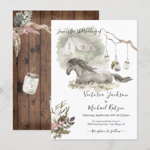 Invitación a la Boda de Caballos de Campo