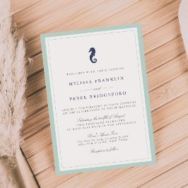 Invitación a la boda de caballos de mar de la Casa