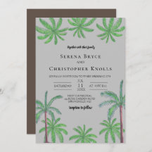 Invitación a la boda de Cabana Coconut Grove