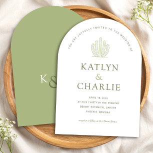 Invitación a la boda de Cactus en el Suroeste Mode