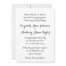 Invitación a la boda de caligrafía a mano