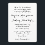 Invitación a la boda de caligrafía a mano<br><div class="desc">Esta sencilla pero elegante invitación a la boda incluye un estilo de caligrafía con letras a mano que complementará a un boda de cualquier tema. No puedes equivocarte con esta elegante y subestimada invitación a la boda. Personalizar el color de fondo para que coincida con el tema boda, o pegue...</div>