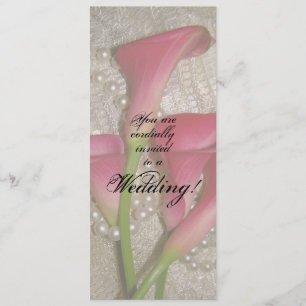 Invitación a la boda de Calla Lilies