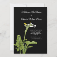 Invitación a la boda de Calla Lily