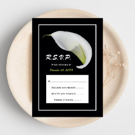 Invitación a la boda de Calla Lily RSVP