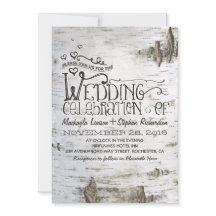 invitación a la boda de campo rústico de ladrido d