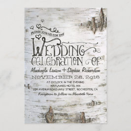 invitación a la boda de campo rústico de ladrido d