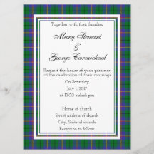 Invitación a la boda de Carmichael Scottish