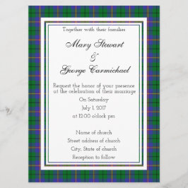 Invitación a la boda de Carmichael Scottish