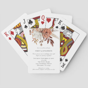 Invitación a la boda de cartas de Terracotta Flora