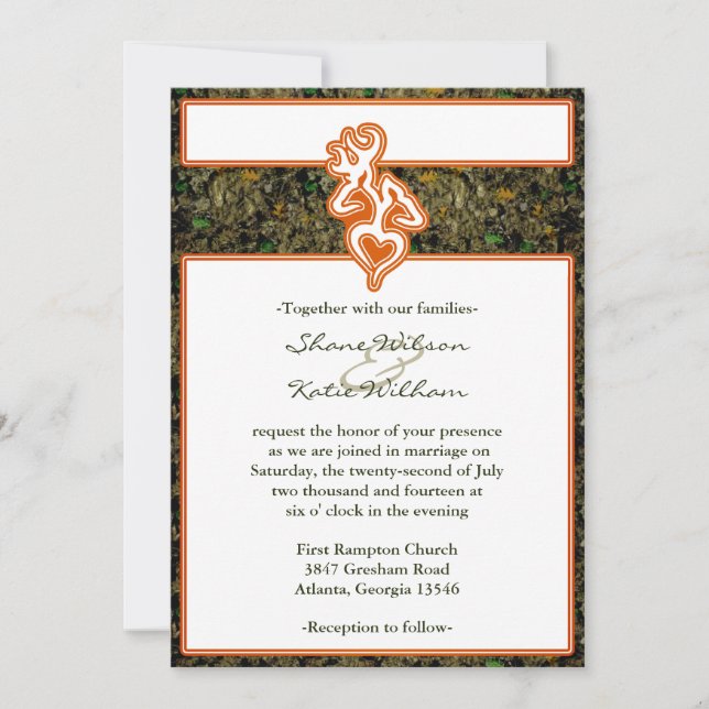 Invitación a la boda de caza (Anverso)