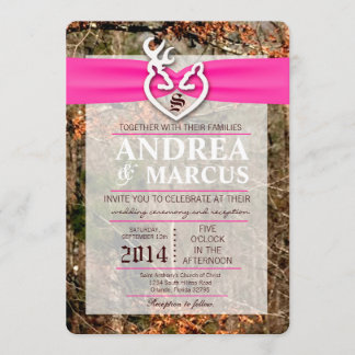 Invitación a la boda de Caza de Deer Doe Buck Camo