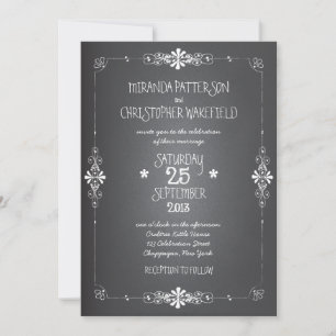 Invitación a la boda de Chalkboard Mason Jar