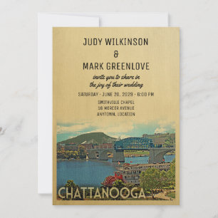 Invitación a la boda de Chattanooga Tennessee