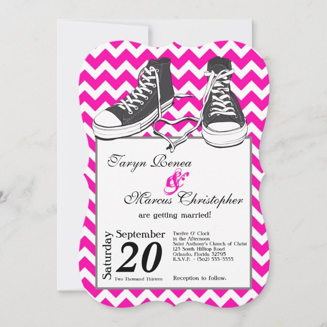 Invitación a la boda de Chevron por parte de las z (Anverso)