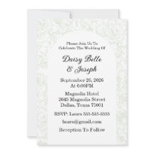 Invitación a la boda de Chinoiserie Sage Green Peo