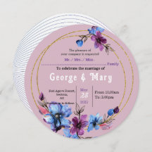 Invitación a la boda de Círculo Lavendra