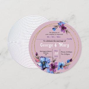 Invitación a la boda de Círculo Lavendra