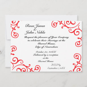 Invitación a la boda de Cirrus Ivory (Ruby)
